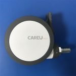 Medical trolley wheel with brake for hospital bed