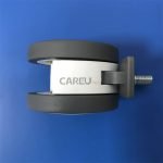 Medical trolley wheel with brake for hospital bed - Image 3